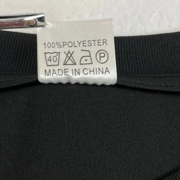 Men's L Black Long Sleeve 'Let Freedom Ring' USA Flag Liberty Bell Shirt - Picture 5 of 7